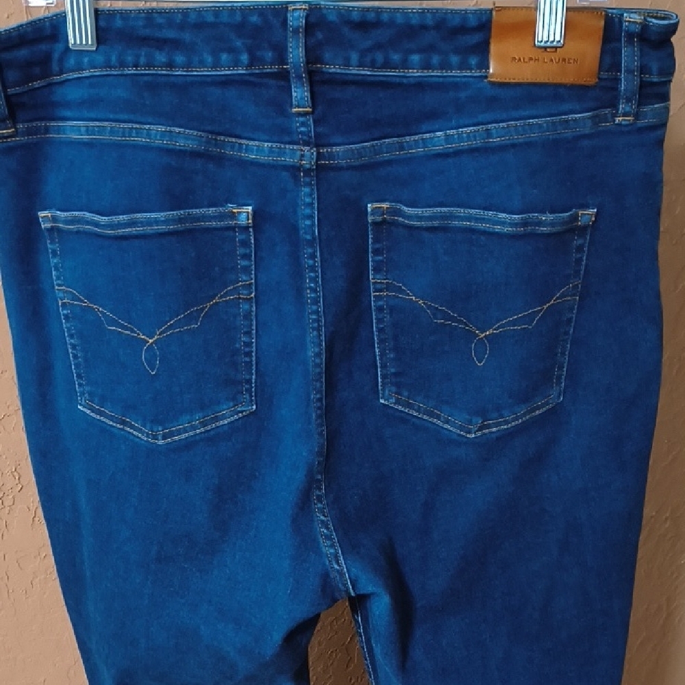 Lauren Ralph Lauren Women's Bootcut Blue Jeans Size 14 - Picture 5 of 8